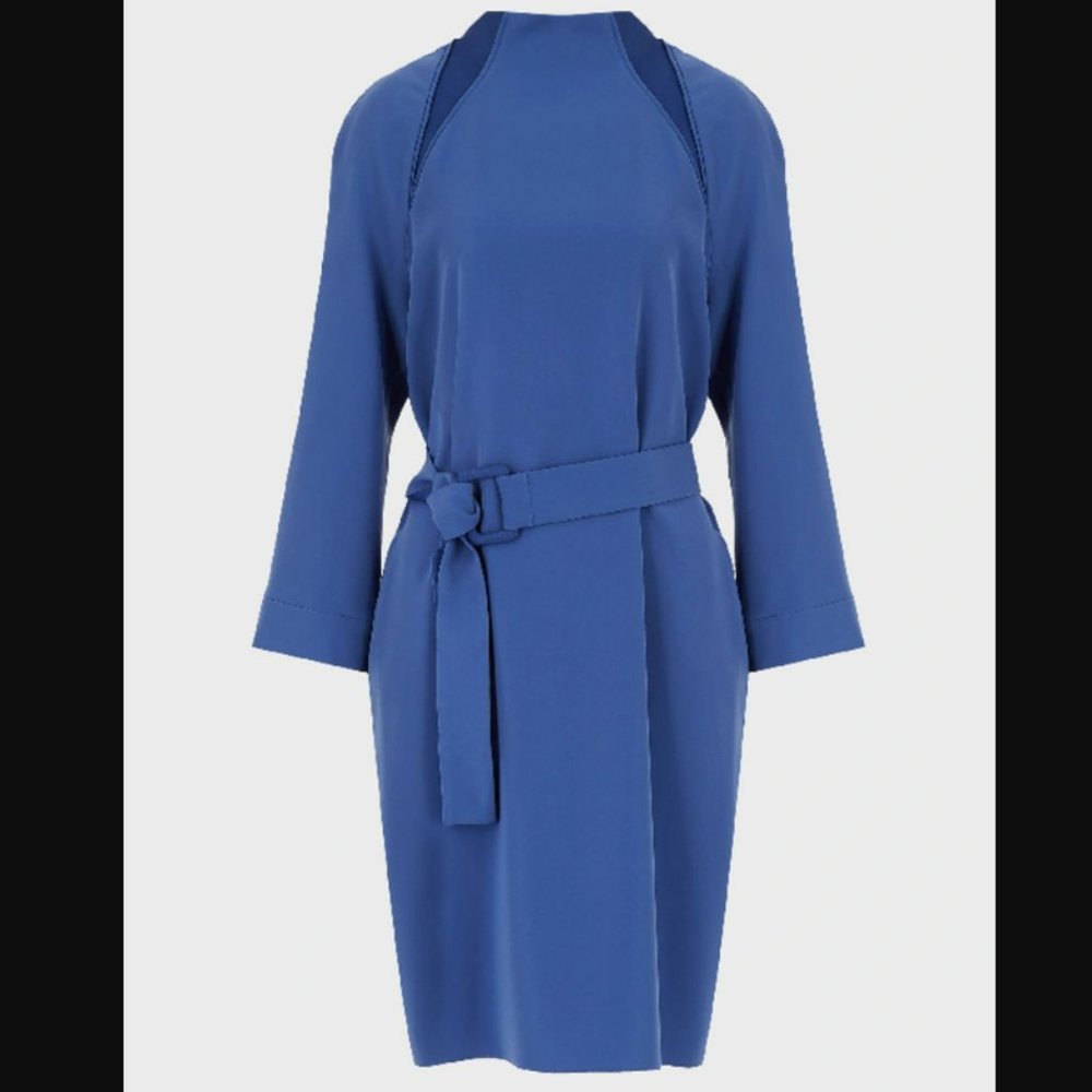 Emporio Armani Crepe Midi Dress, Size 40 (US 6) NWT - Picture 3 of 4